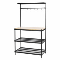 MeshWorks Utility Unit with Wood Top Black alt 0