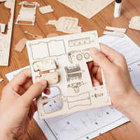 ROKR Puzzle 3D en bois mécanique de voiture - Kit de véhicule à ROKR Puzzle 3D en bois mécanique de voiture - Kit de véhicule à