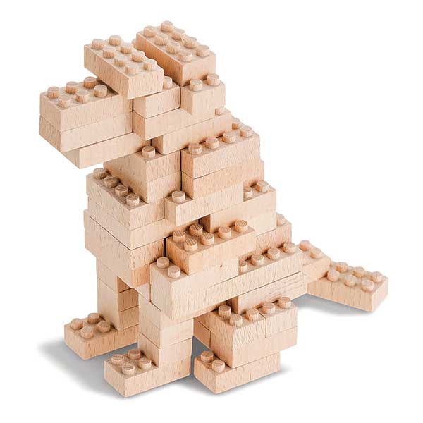 Wooden Bricks 3-in-1 Builds - Dog