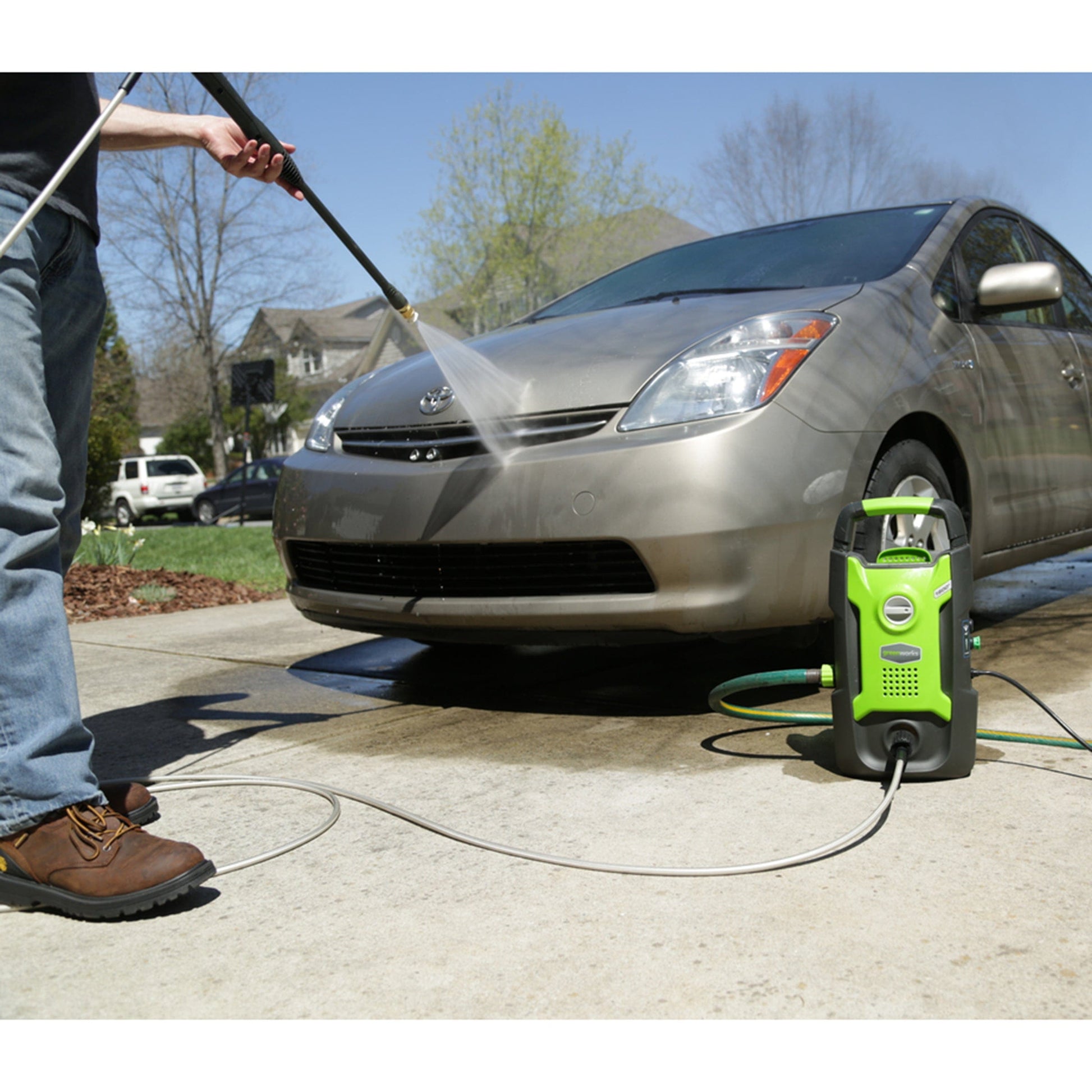 1600 PSI Vertical Pressure Washer alt 0