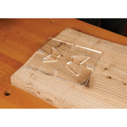 Metal Bowtie Wood Slab Inlay - Large