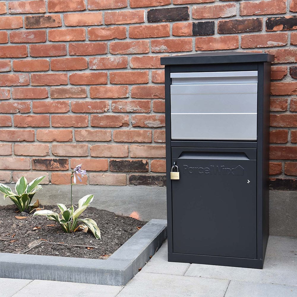 ParcelWirx Lockable Package Delivery Box with Parcel Chute Graphite alt 0
