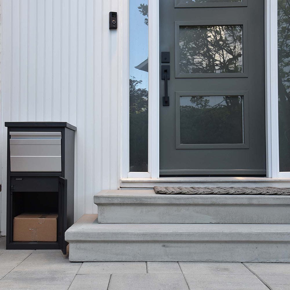 ParcelWirx Lockable Package Delivery Box with Parcel Chute Graphite alt 0