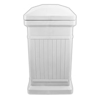 ParcelWirx Premium Vertical Lockable Package Delivery Box with Hinged Lid Slate Gray alt 0