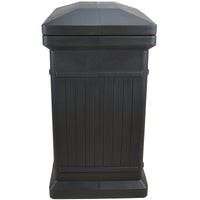 ParcelWirx Premium Vertical Lockable Package Delivery Box with Hinged Lid Graphite alt 0