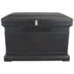 ParcelWirx Premium Horizontal Lockable Package Delivery Box with Hinged Lid Graphite alt 0
