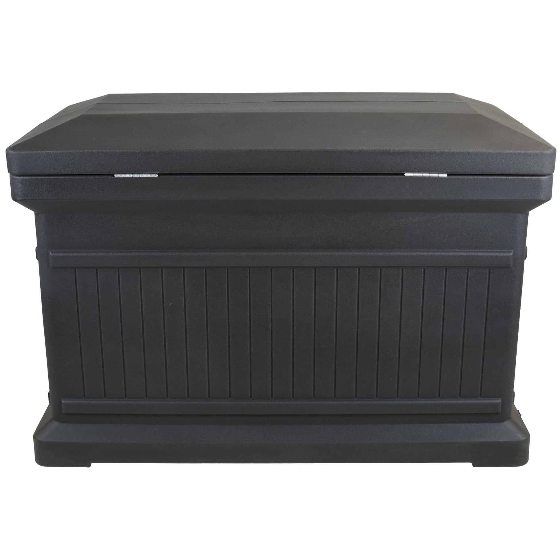 ParcelWirx Premium Horizontal Lockable Package Delivery Box with Hinged Lid Graphite alt 0