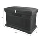 ParcelWirx Premium Horizontal Lockable Package Delivery Box with Hinged Lid Graphite alt 0