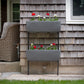 Vertical Live Wall Planter Base Unit Only for 30" x 10" Rectangular Planters with Wrought Iron Stand alt 0