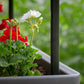 Vertical Live Wall Planter Base Unit Only for 30" x 10" Rectangular Planters with Wrought Iron Stand alt 0