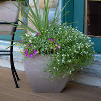 20" Square Garden Planter Oak alt 0