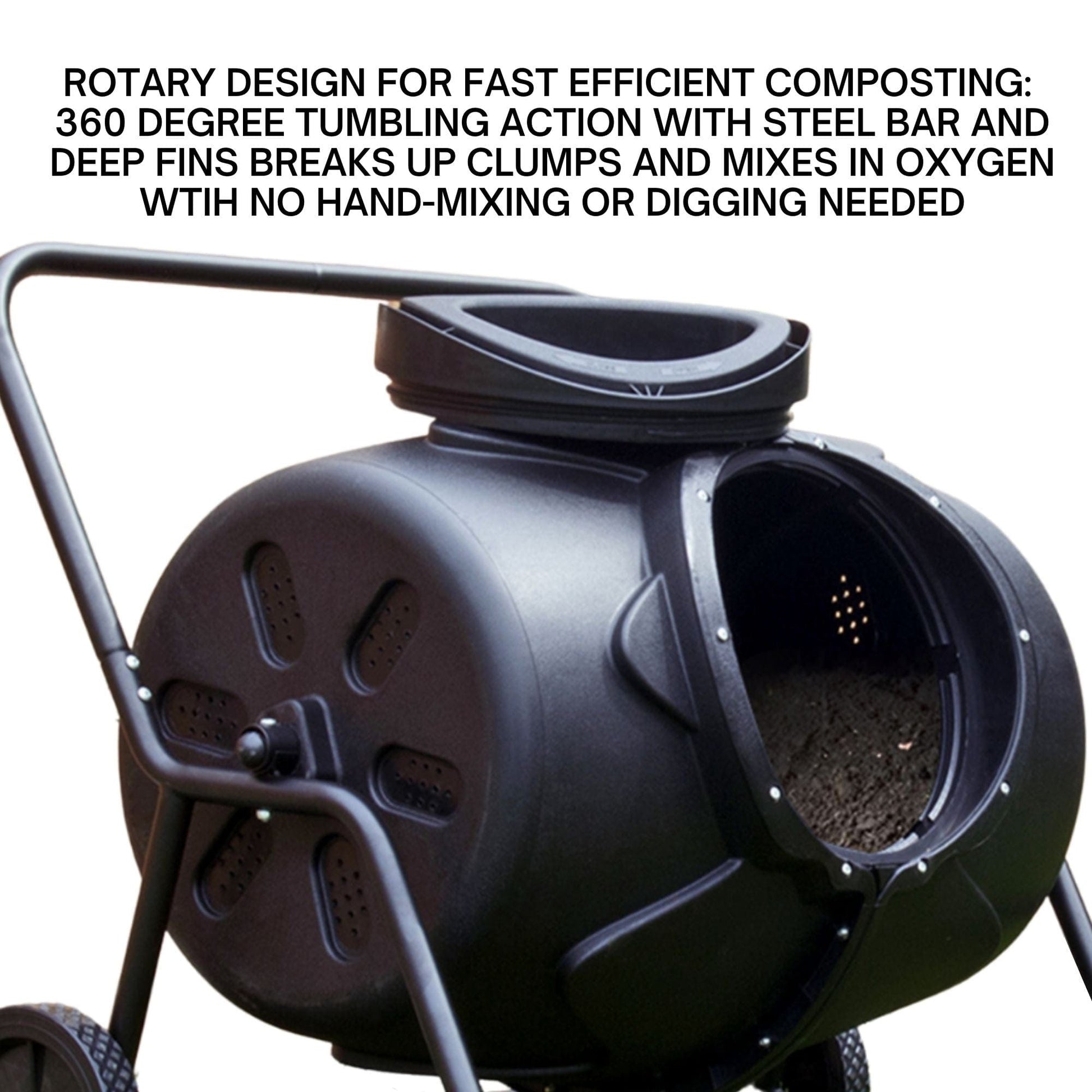 Koolscapes HD Wheeled Tumbling Composter 50 Gal. alt 0