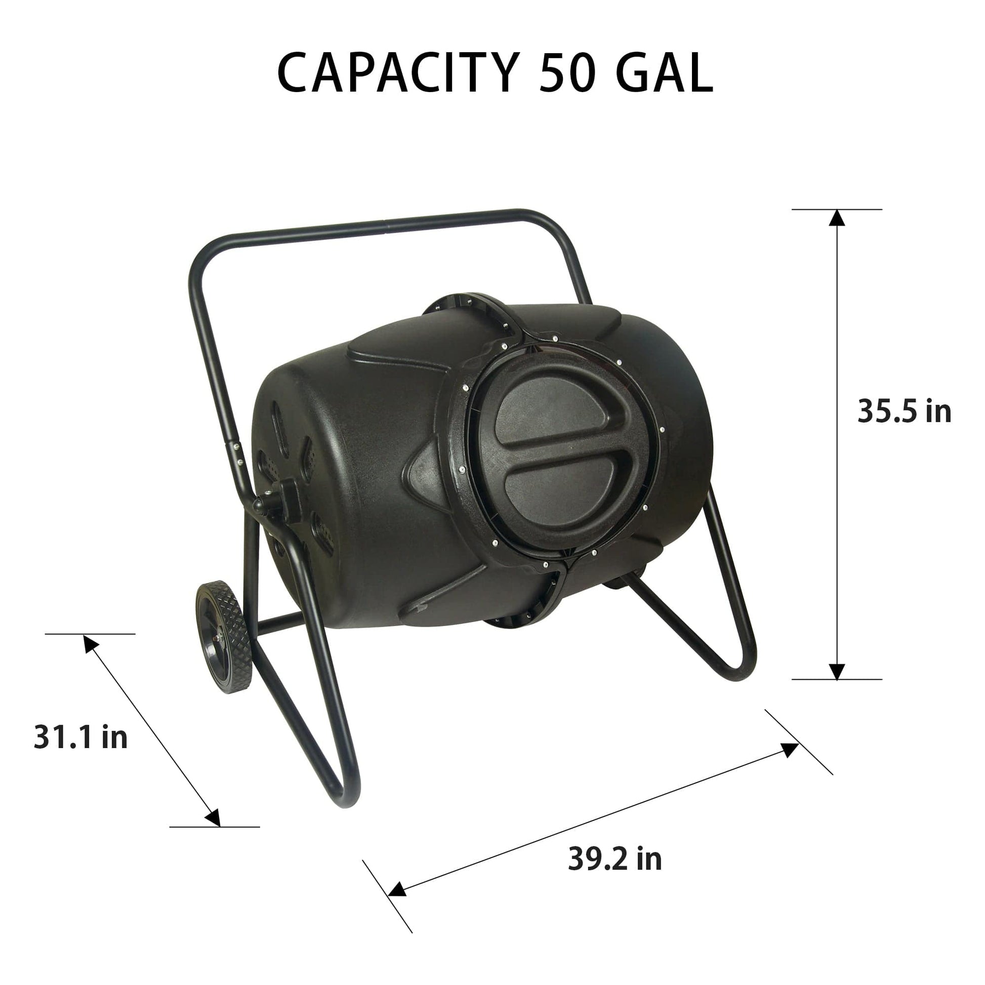 Koolscapes HD Wheeled Tumbling Composter 50 Gal. alt 0