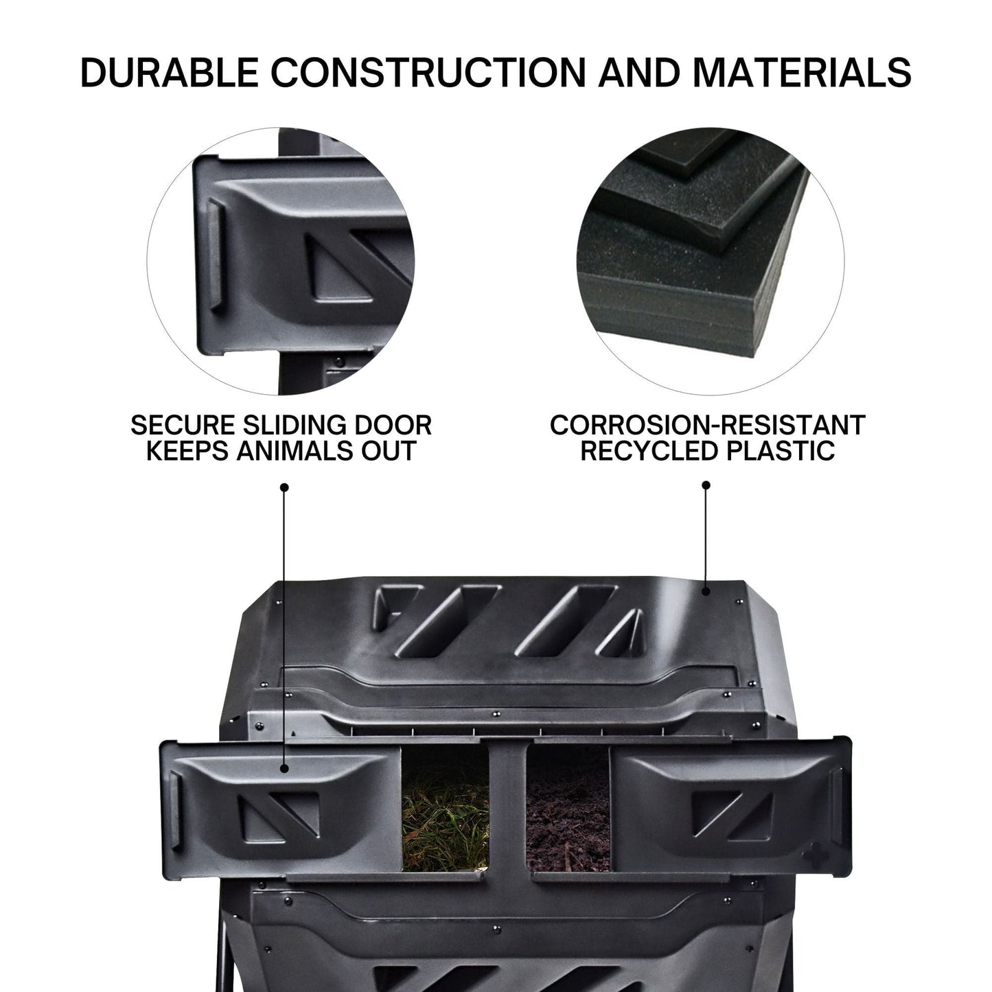 Koolscapes Dual Chamber Rotary Composter 42 Gal alt 0