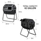 Koolscapes Dual Chamber Rotary Composter 42 Gal alt 0