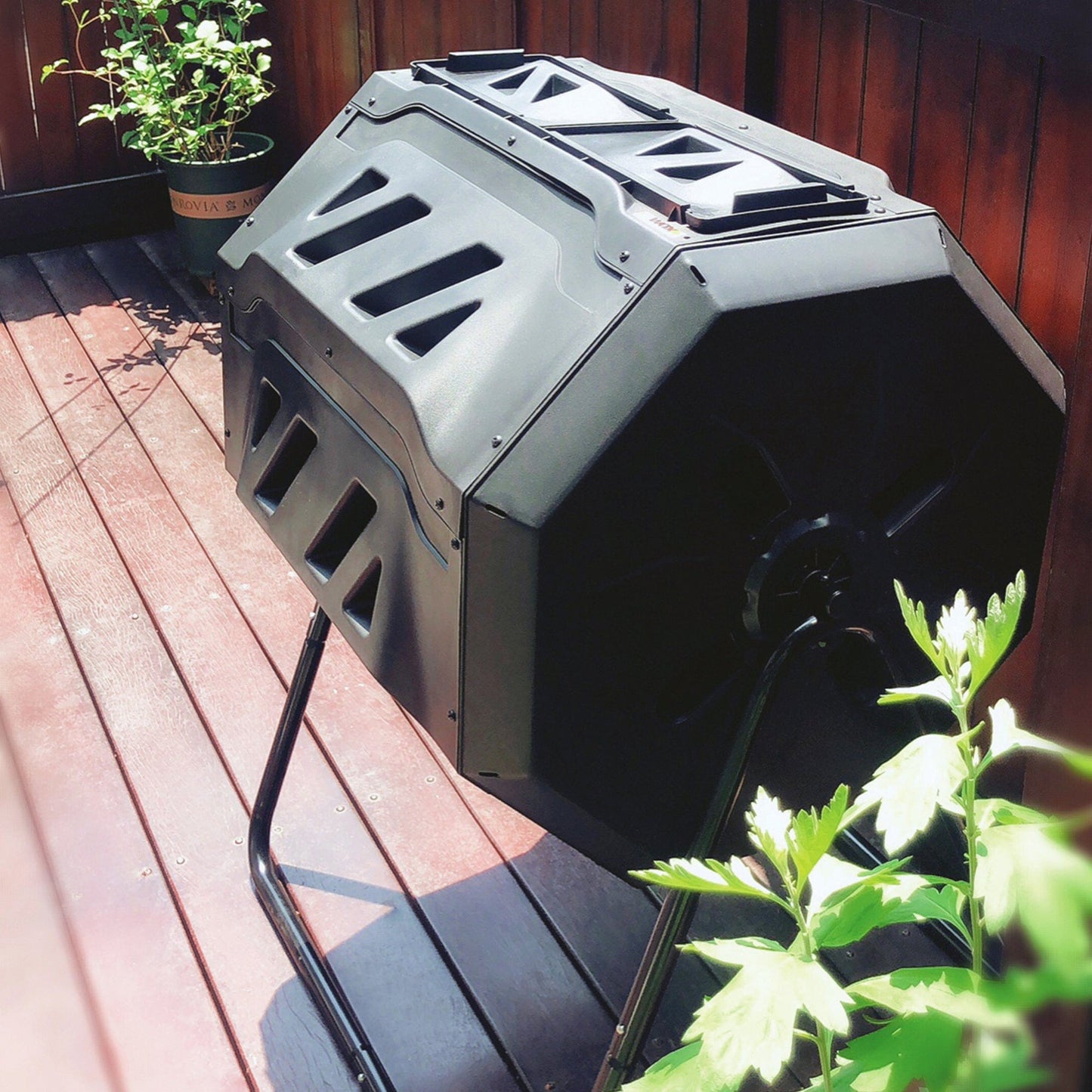 Koolscapes Dual Chamber Rotary Composter 42 Gal alt 0