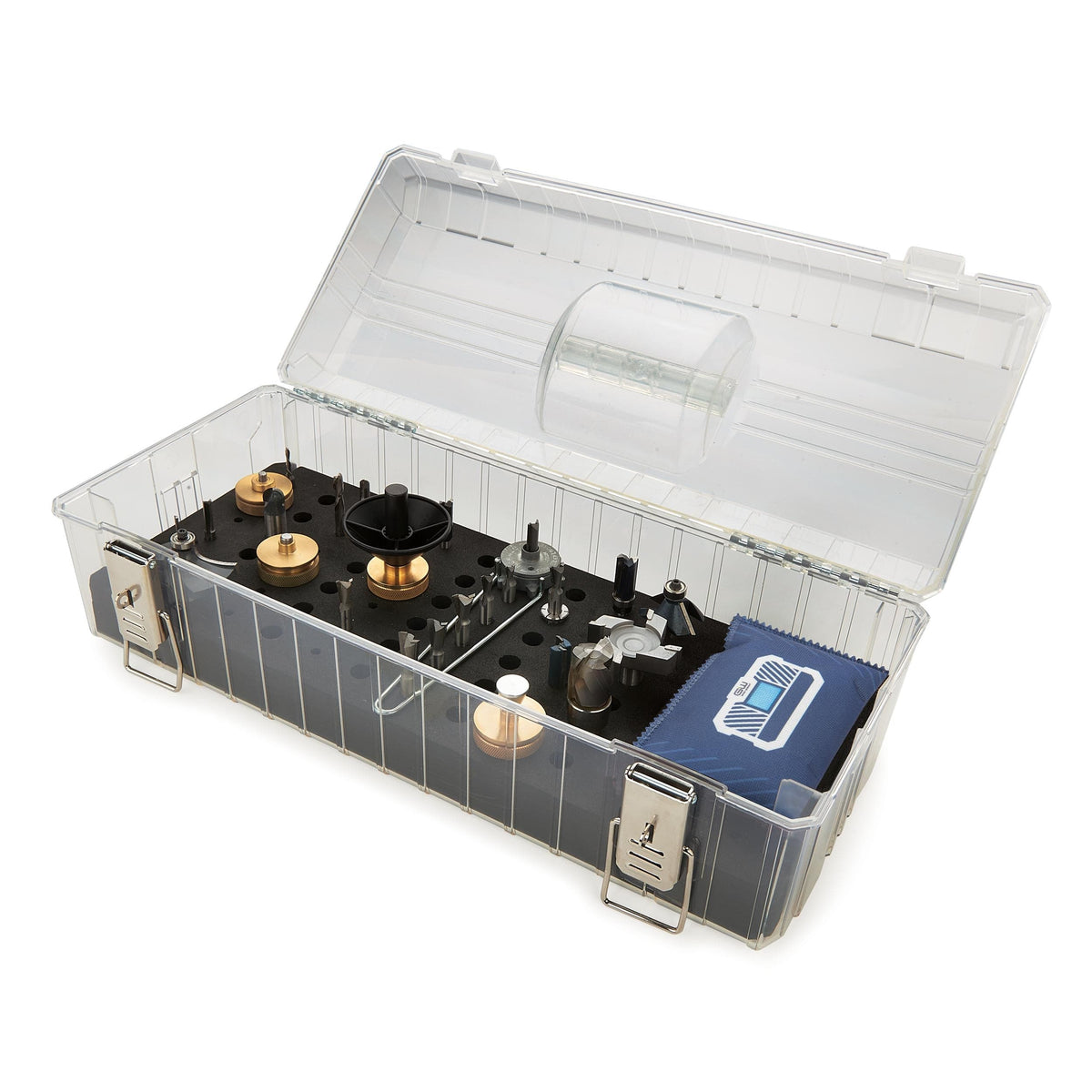 WoodRiver Router Bit Storage Case with Desiccant Bag | Woodcraft