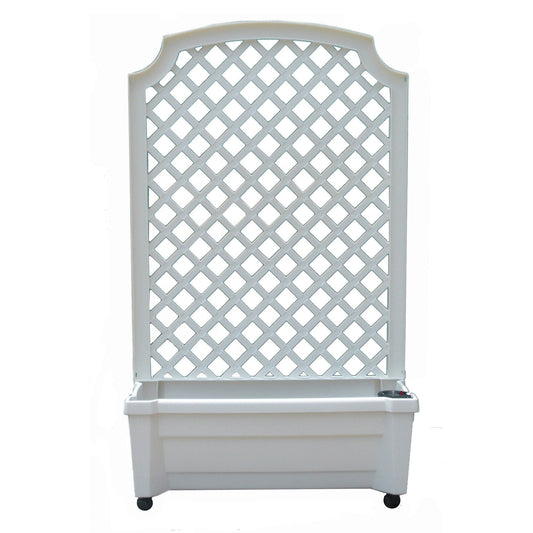 Calypso Planter Trellis White alt 0