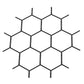 .5" Chicken Wire Decorative Grille - Flat Black, 17" W x 48" L Sheet alt 5