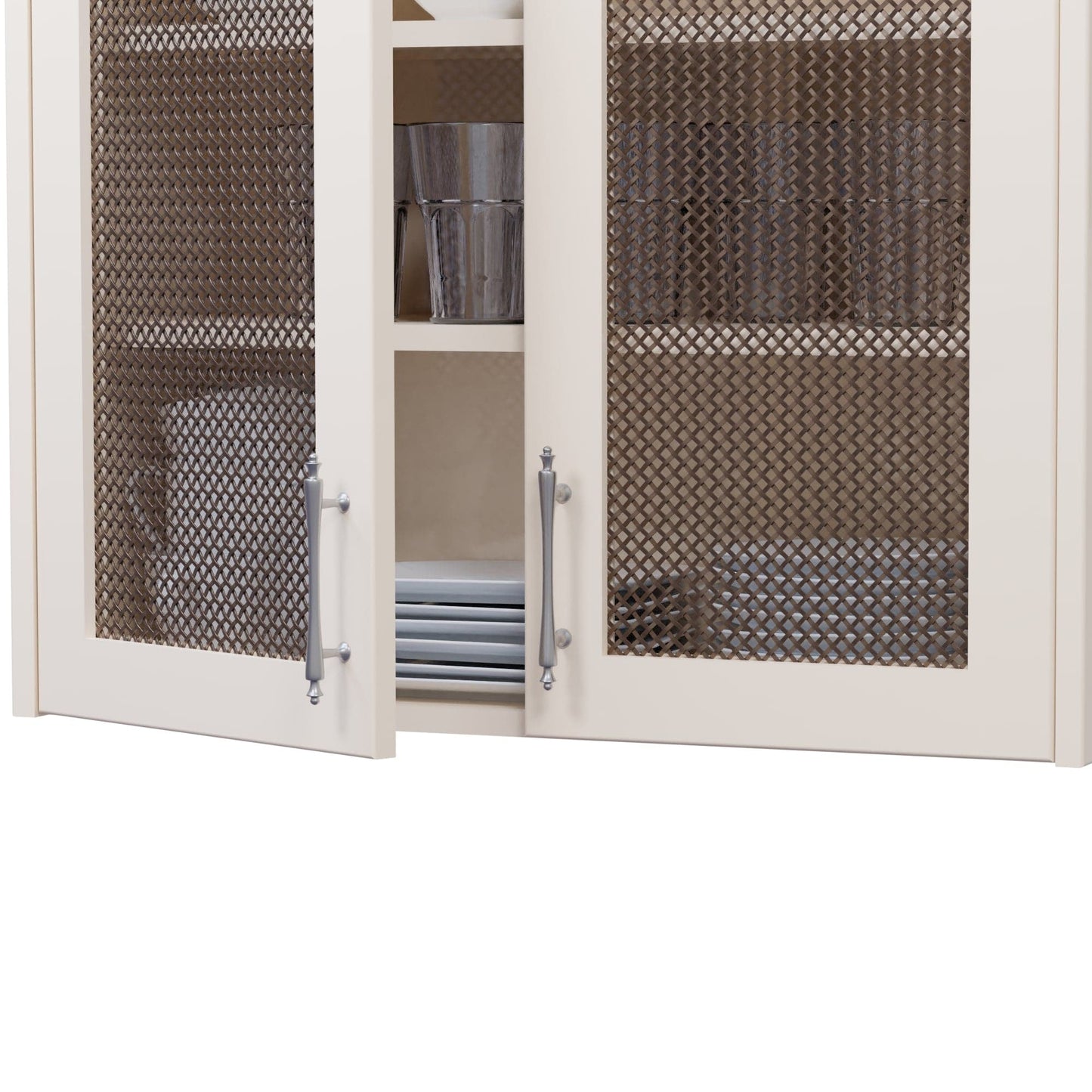 .375'' Single Flat Diamond Decorative Grille - Antique Brass, 18''W x 48''L Sheet alt 375