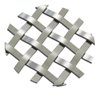 .375'' Single Flat Diamond Decorative Grille - Antique Pewter, 18''W x 48''L Sheet alt 375