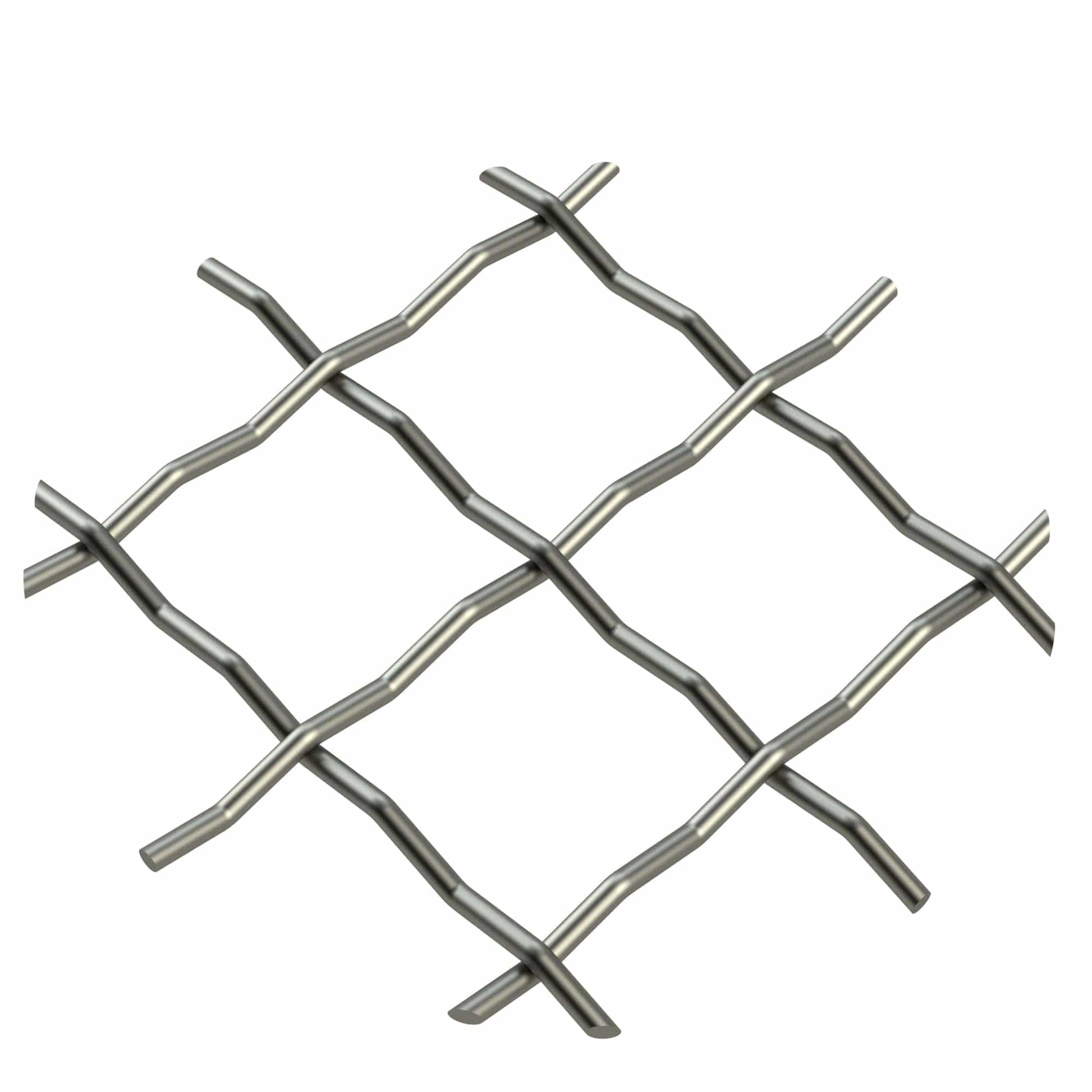 .75" Pressed Single Diamond Decorative Grille - Antique Pewt alt 0