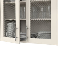 .75" Multi-Crimp Single Diamond Decorative Grille - Antique Pewter, 18" W x 48" L Sheet alt 75