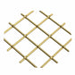 .75" Multi-Crimp Single Diamond Decorative Grille - Satin Brass, 18" W x 48" L Sheet alt 75