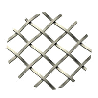 .5" Straight Flat Diamond Decorative Grille - Antique Pewter, 18" W x 48" L Sheet alt 5
