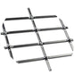1" Flat Straight Weave Decorative Grille - Satin Nickel, 18" W x 48" L Sheet alt 0