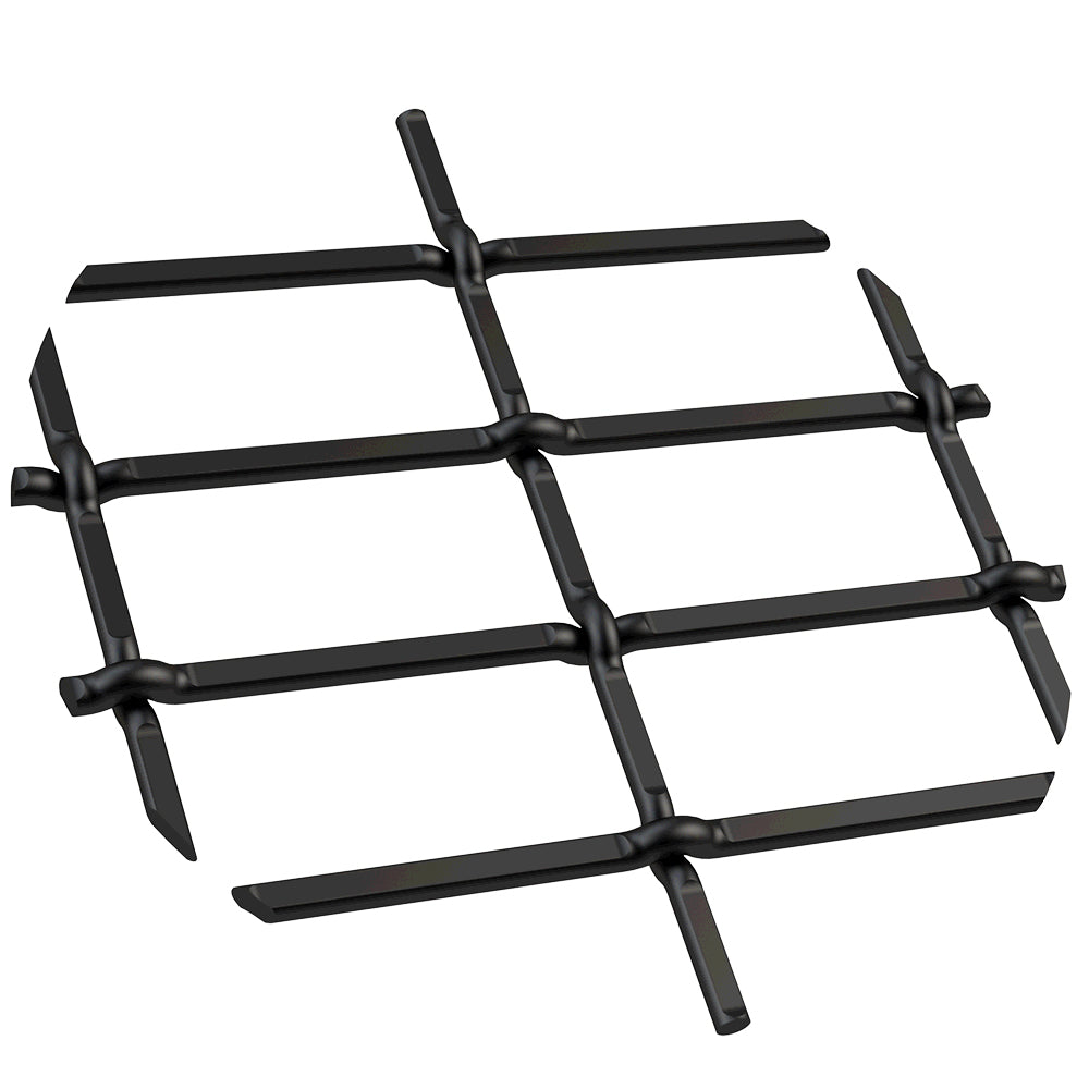 1" Flat Straight Weave Decorative Grille - Flat Black, 18" W alt 0