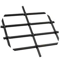 1" Flat Straight Weave Decorative Grille - Flat Black, 18" W x 48" L Sheet alt 0