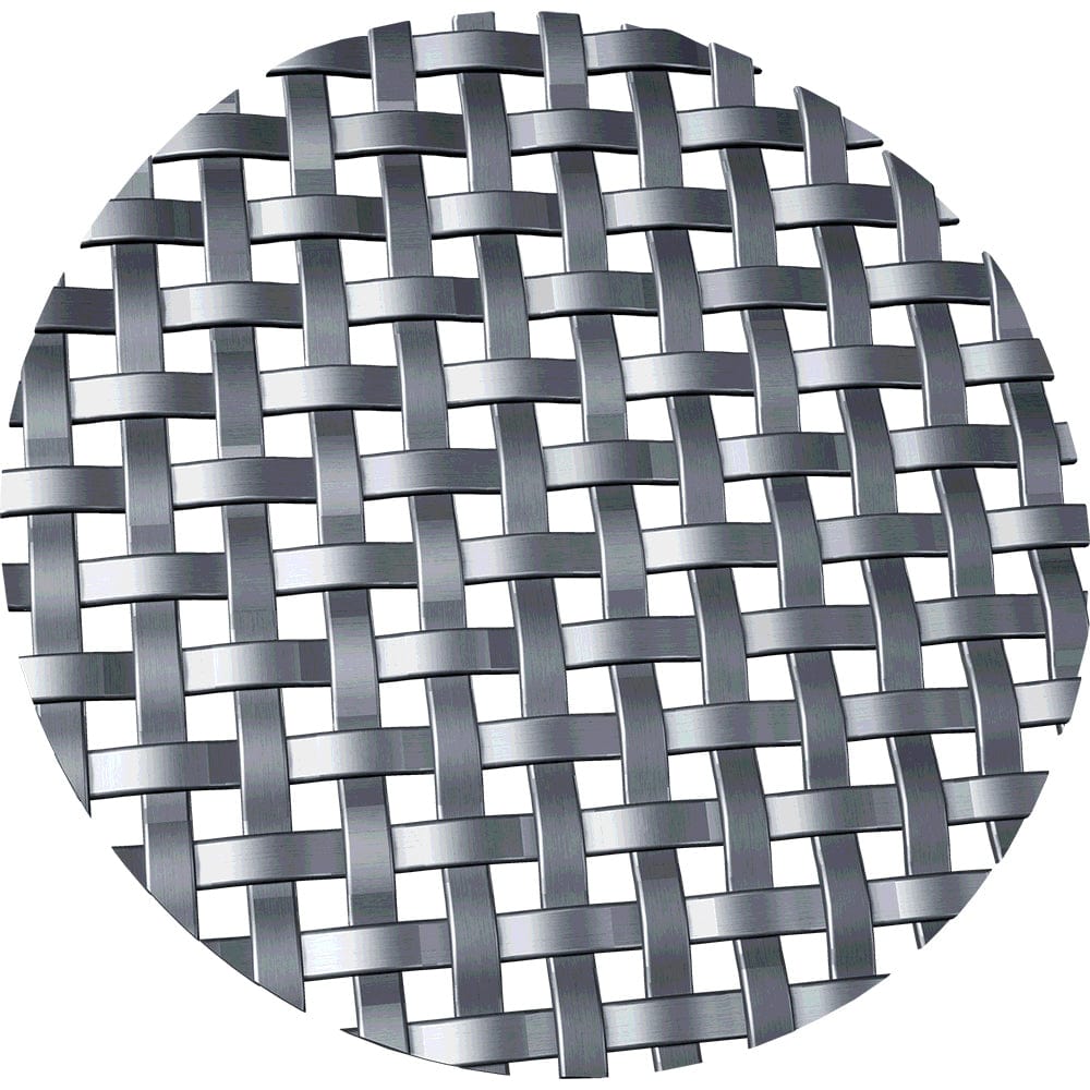 .1875" Flat Square Decorative Grille - Satin Nickel, 18" W x 48" L Sheet alt 1875