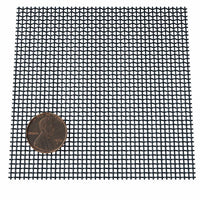 Fine Wire Mesh for Decorative Wire Grilles - 20" L x 48" W, Flat Black alt 0