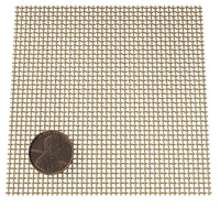 Fine Wire Mesh for Decorative Wire Grilles - 41" L x 48" W, Satin Brass alt 0