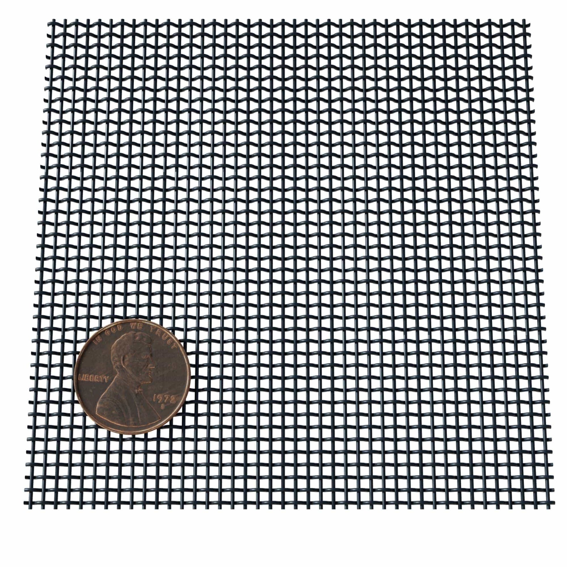 Fine Wire Mesh for Decorative Wire Grilles 41 L x 48 W Flat Black