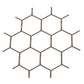 .5" Chicken Wire Decorative Grille - Antique Brass, 34" W x 24" L Sheet alt 5