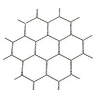 .5" Chicken Wire Decorative Grille - Antique Pewter, 34" W x 48" L Sheet alt 5