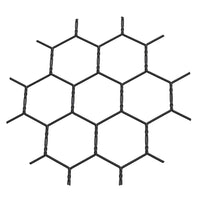 .5" Chicken Wire Decorative Grille - Flat Black, 34" W x 48" L Sheet alt 5