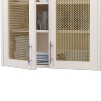 .375'' Single Flat Diamond Decorative Grille - Satin Brass, 36''W x 48''L Sheet alt 375