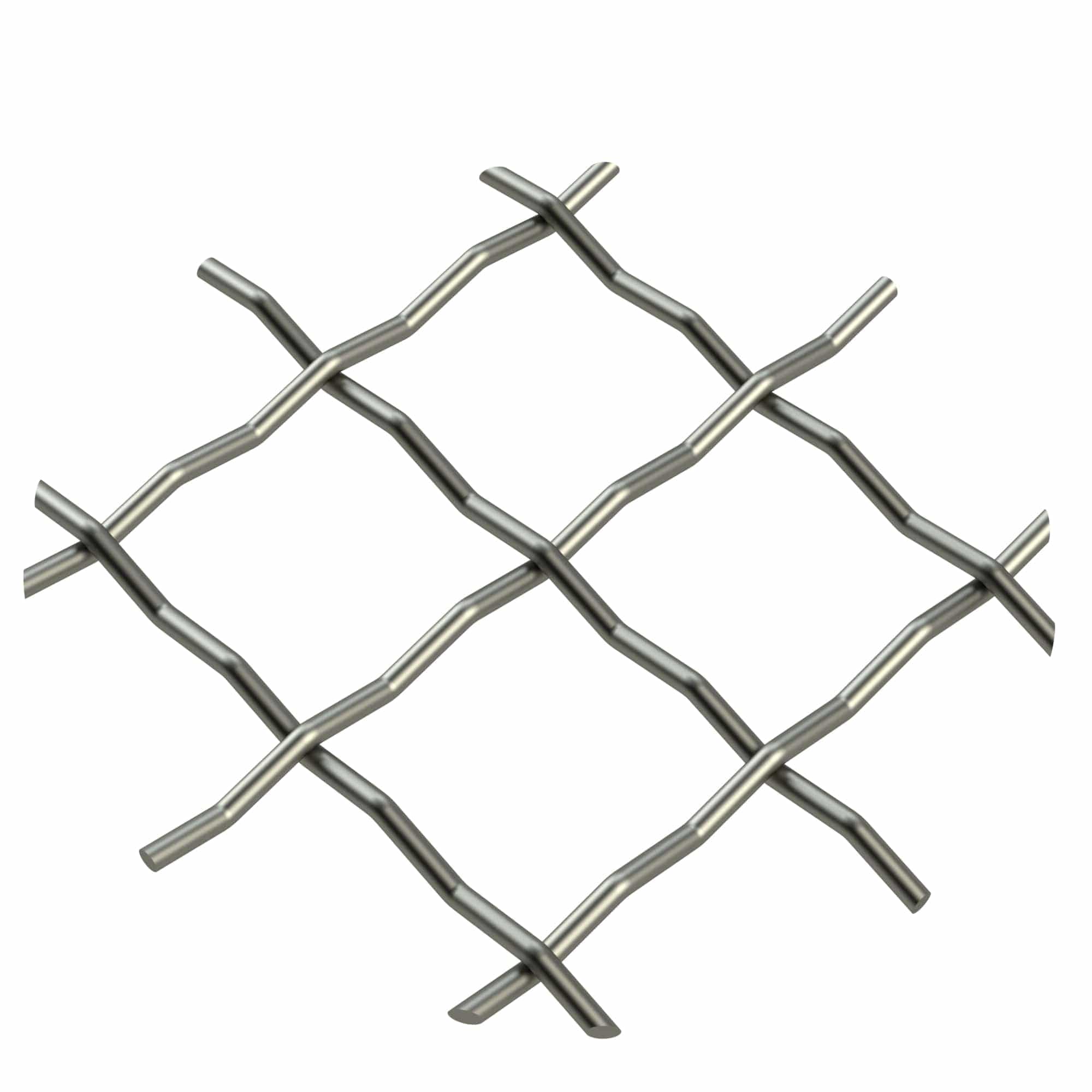 .75" Pressed Single Diamond Decorative Grille - Antique Pewter, 36" W x 48" L Sheet alt 75