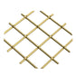 .75" Multi-Crimp Single Diamond Decorative Grille - Satin Br alt 0