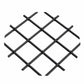 .75" Multi-Crimp Single Diamond Decorative Grille - Flat Bla alt 0