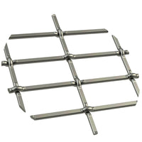 1" Flat Straight Weave Decorative Grille - Antique Pewter, 36" W x 48" L Sheet alt 0