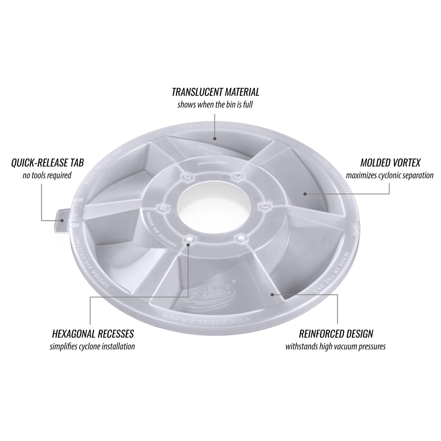 Dust Deputy 2.5 Deluxe Kit - 5 Gallon alt 5