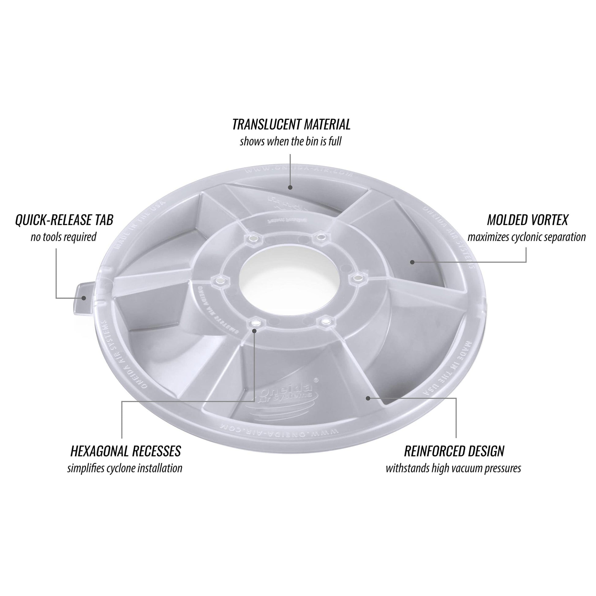 Dust Deputy 2.5 Deluxe Kit - 5 Gallon alt 5