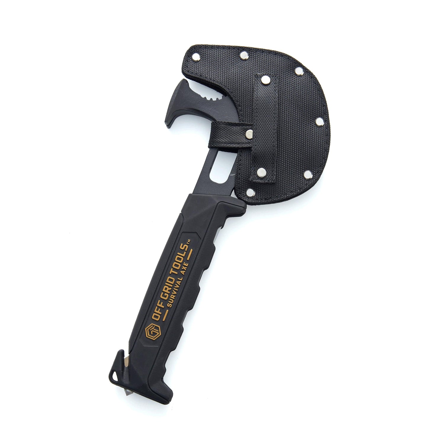 Black Nylon Deluxe Survival Axe Sheath alt 0
