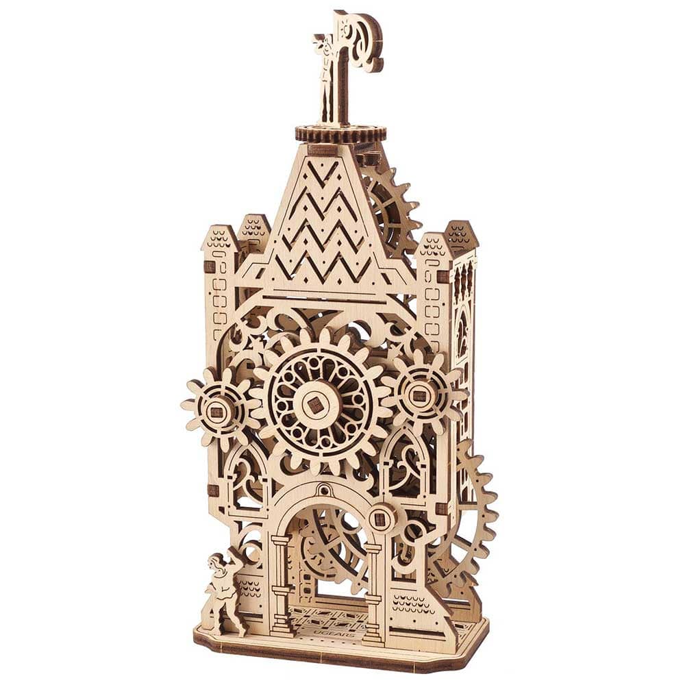 UGears Old Clock Tower Model Kit Woodcraft - Main Image