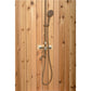 Ellipse Outdoor Shower, Rustic Cedar alt 0