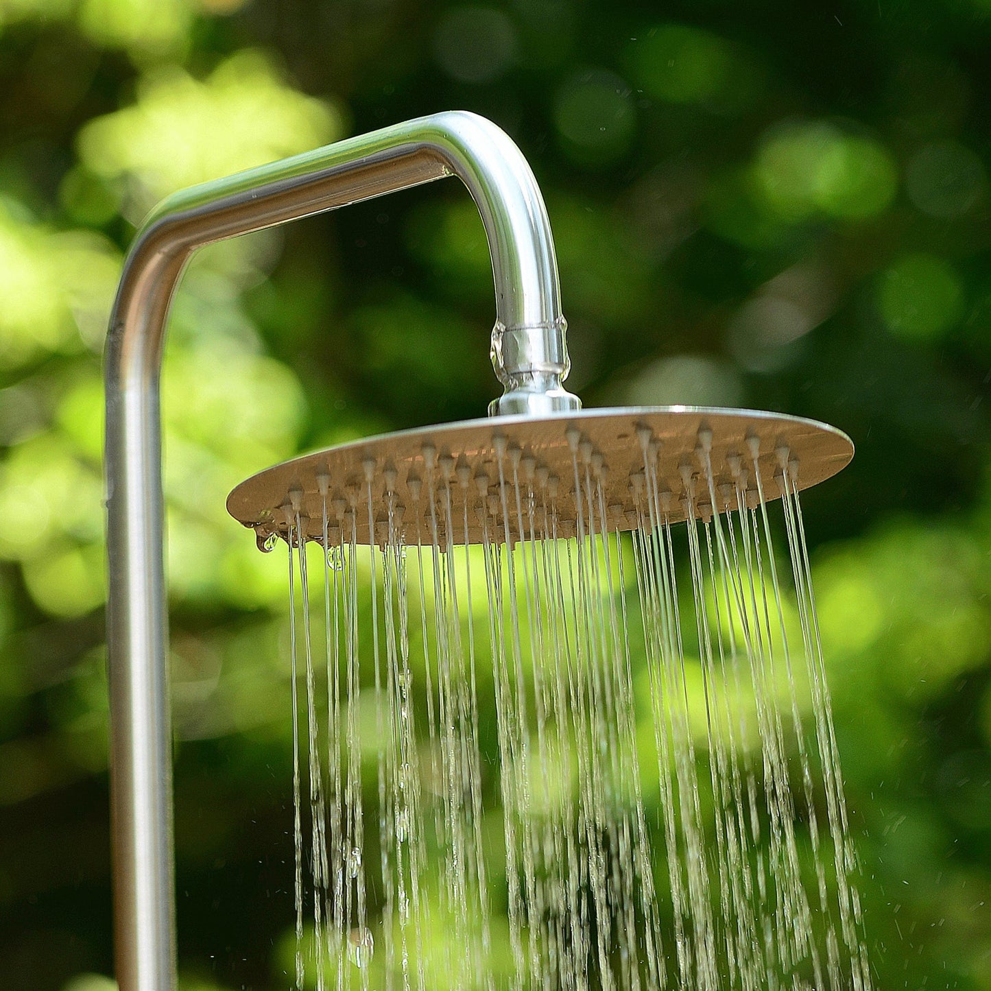 Ellipse Outdoor Shower, Rustic Cedar alt 0